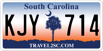 SC license plate KJY714