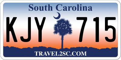 SC license plate KJY715