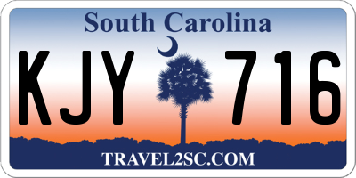 SC license plate KJY716