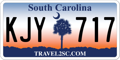 SC license plate KJY717
