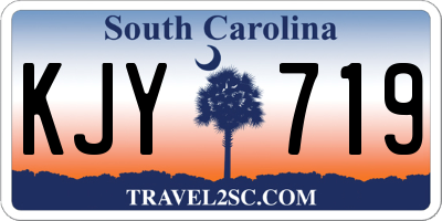 SC license plate KJY719