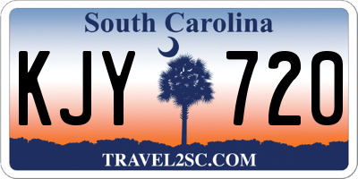 SC license plate KJY720