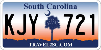 SC license plate KJY721