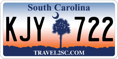 SC license plate KJY722