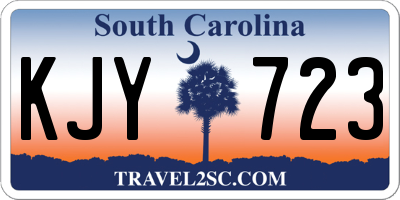 SC license plate KJY723