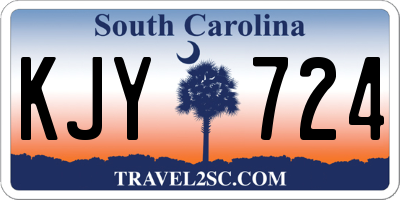 SC license plate KJY724