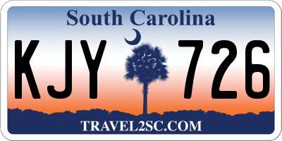 SC license plate KJY726