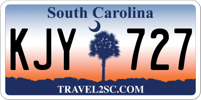 SC license plate KJY727