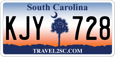 SC license plate KJY728