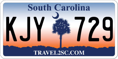 SC license plate KJY729
