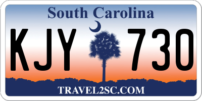 SC license plate KJY730