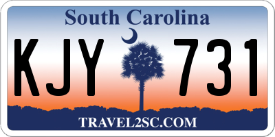 SC license plate KJY731