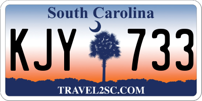 SC license plate KJY733