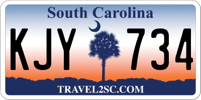 SC license plate KJY734