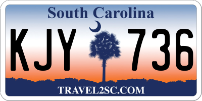 SC license plate KJY736