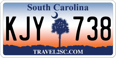 SC license plate KJY738