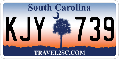 SC license plate KJY739