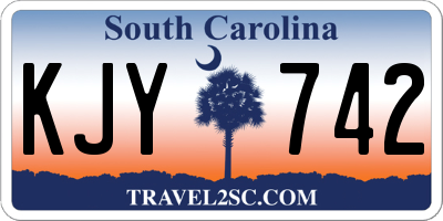 SC license plate KJY742