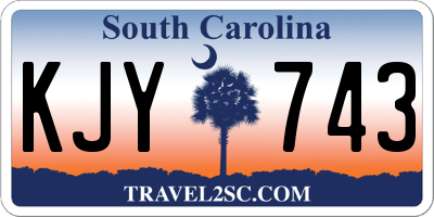 SC license plate KJY743
