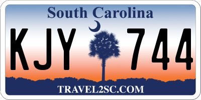 SC license plate KJY744