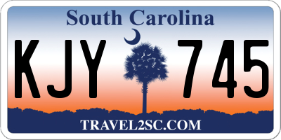 SC license plate KJY745