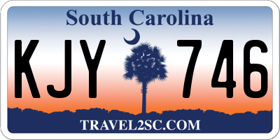 SC license plate KJY746