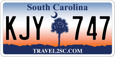 SC license plate KJY747