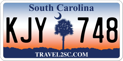 SC license plate KJY748