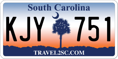 SC license plate KJY751