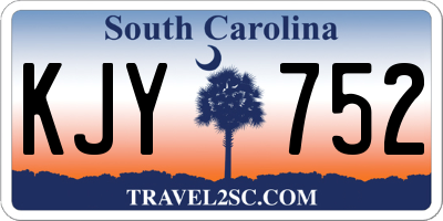 SC license plate KJY752