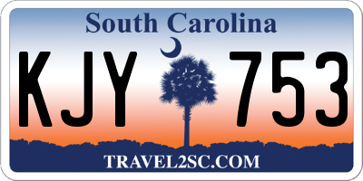 SC license plate KJY753