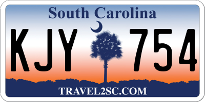 SC license plate KJY754