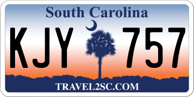 SC license plate KJY757