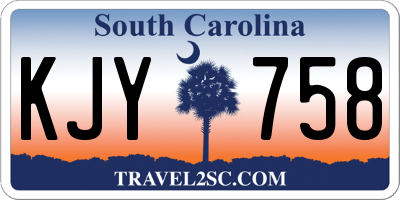 SC license plate KJY758