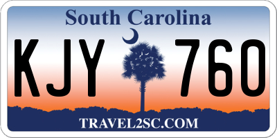 SC license plate KJY760