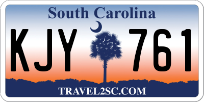 SC license plate KJY761