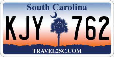 SC license plate KJY762