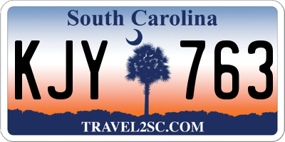 SC license plate KJY763