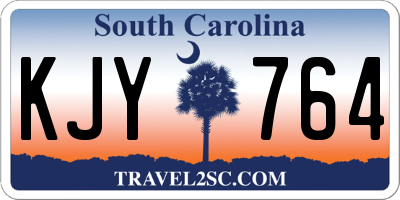 SC license plate KJY764