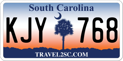 SC license plate KJY768