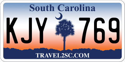 SC license plate KJY769