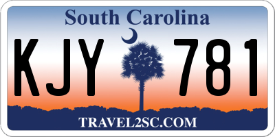 SC license plate KJY781