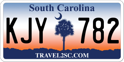 SC license plate KJY782