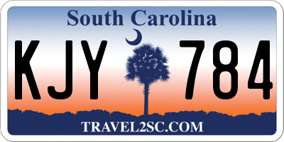 SC license plate KJY784