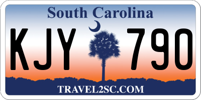 SC license plate KJY790