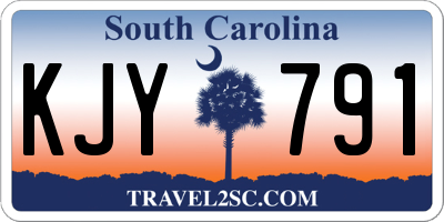 SC license plate KJY791