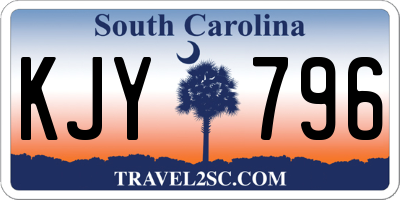 SC license plate KJY796