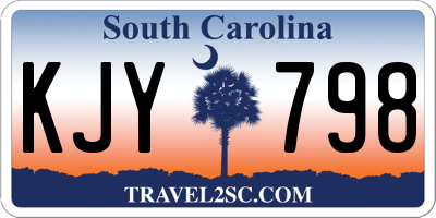 SC license plate KJY798