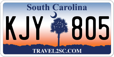SC license plate KJY805