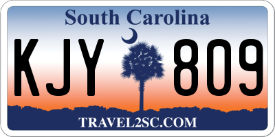 SC license plate KJY809
